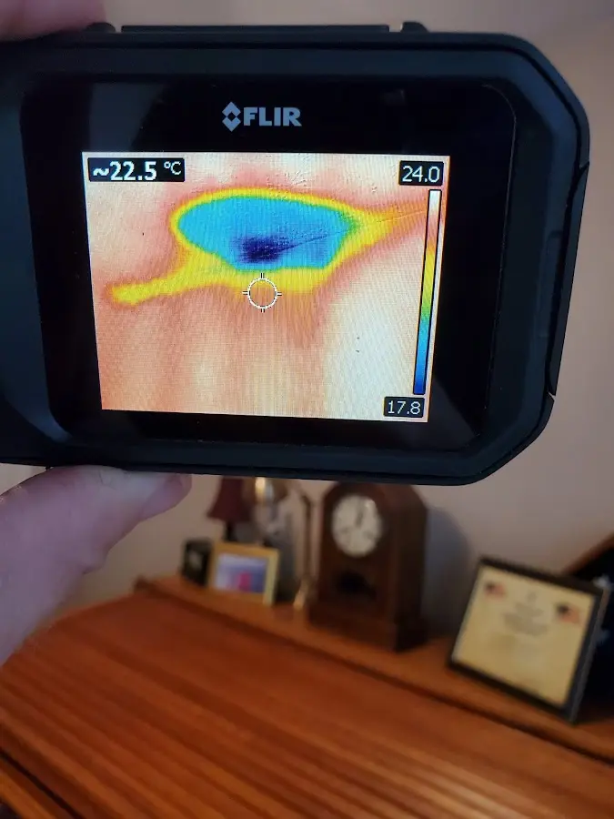 Thermal imaging inspection for water damage in Rockwall