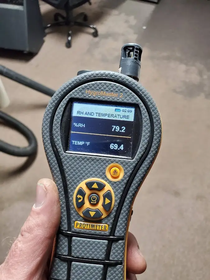 Moisture meter humidity assessment for Fire & Smoke Damage Restoration in Rockwall